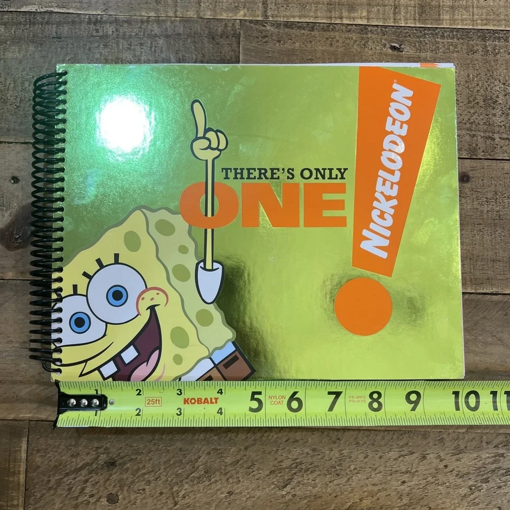 RARE 2001 NICKELODEON SPONGEBOB SPIRAL NOTEBOOK- Y2K